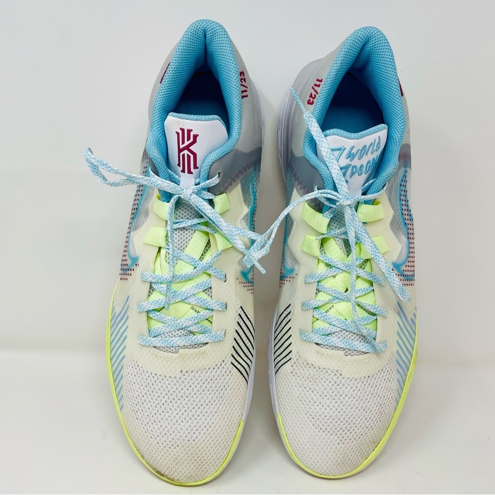 Nike Kyrei Flytrap White and Blue Athletic Sneakers